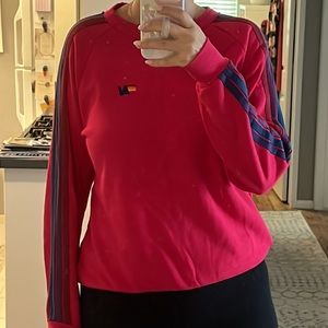 Aviator Nation Magenta 4-Stripe pullover sweatshirt